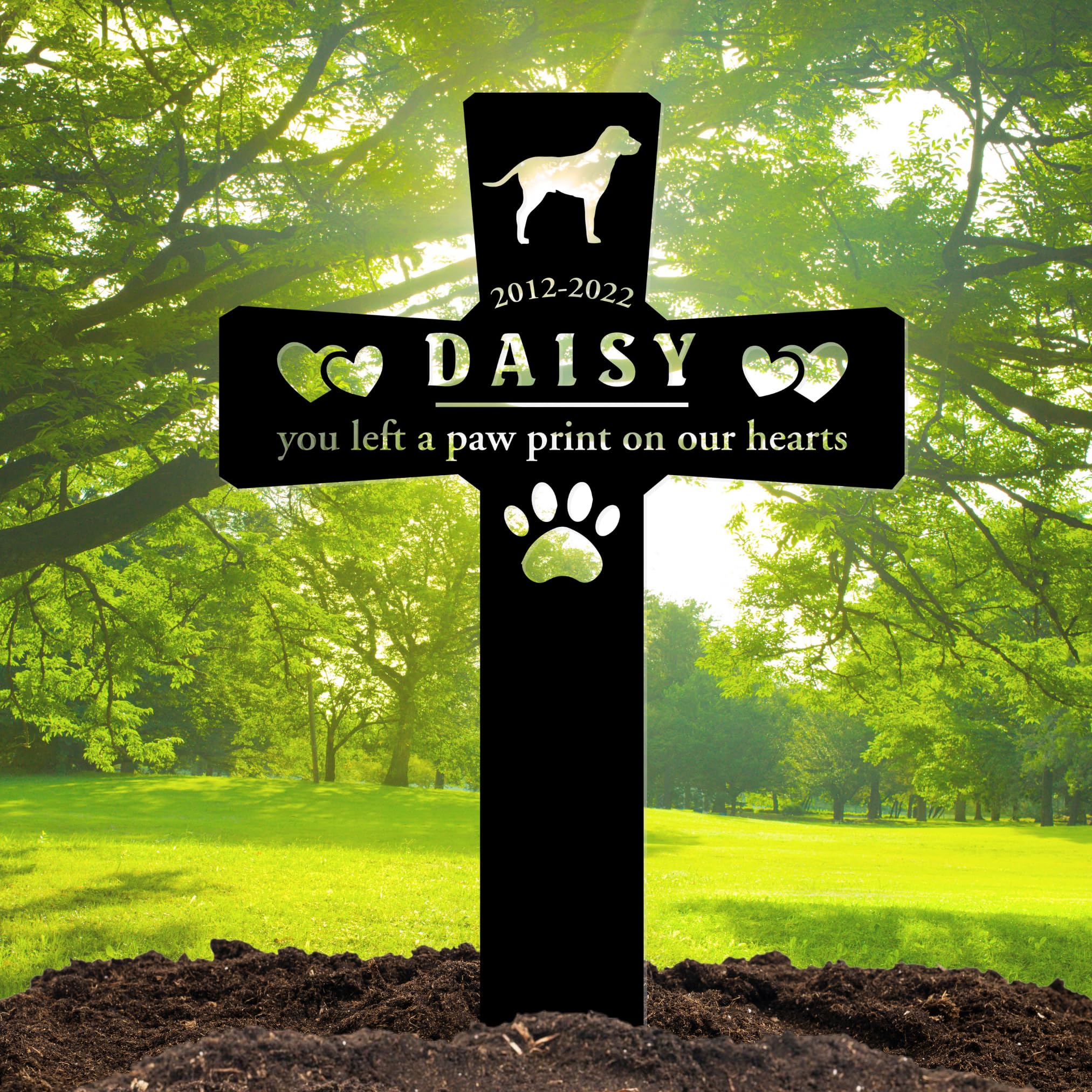Amazon.com : HEGANITS Personalized Pet Grave Markers Dog, Pet